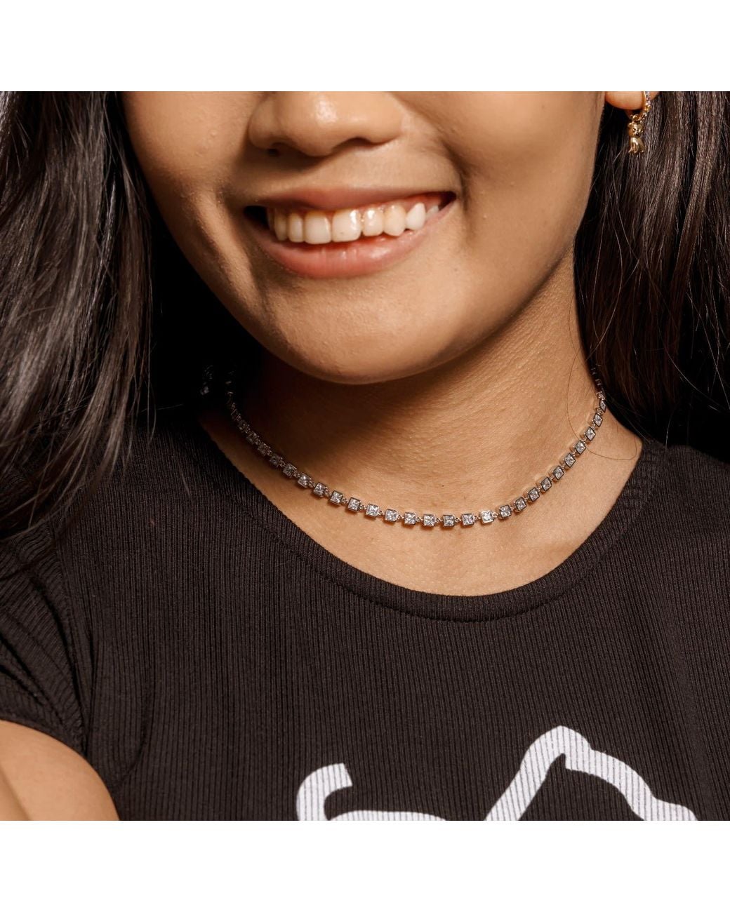 Cloud Haven Metallic Pure Heart Choker