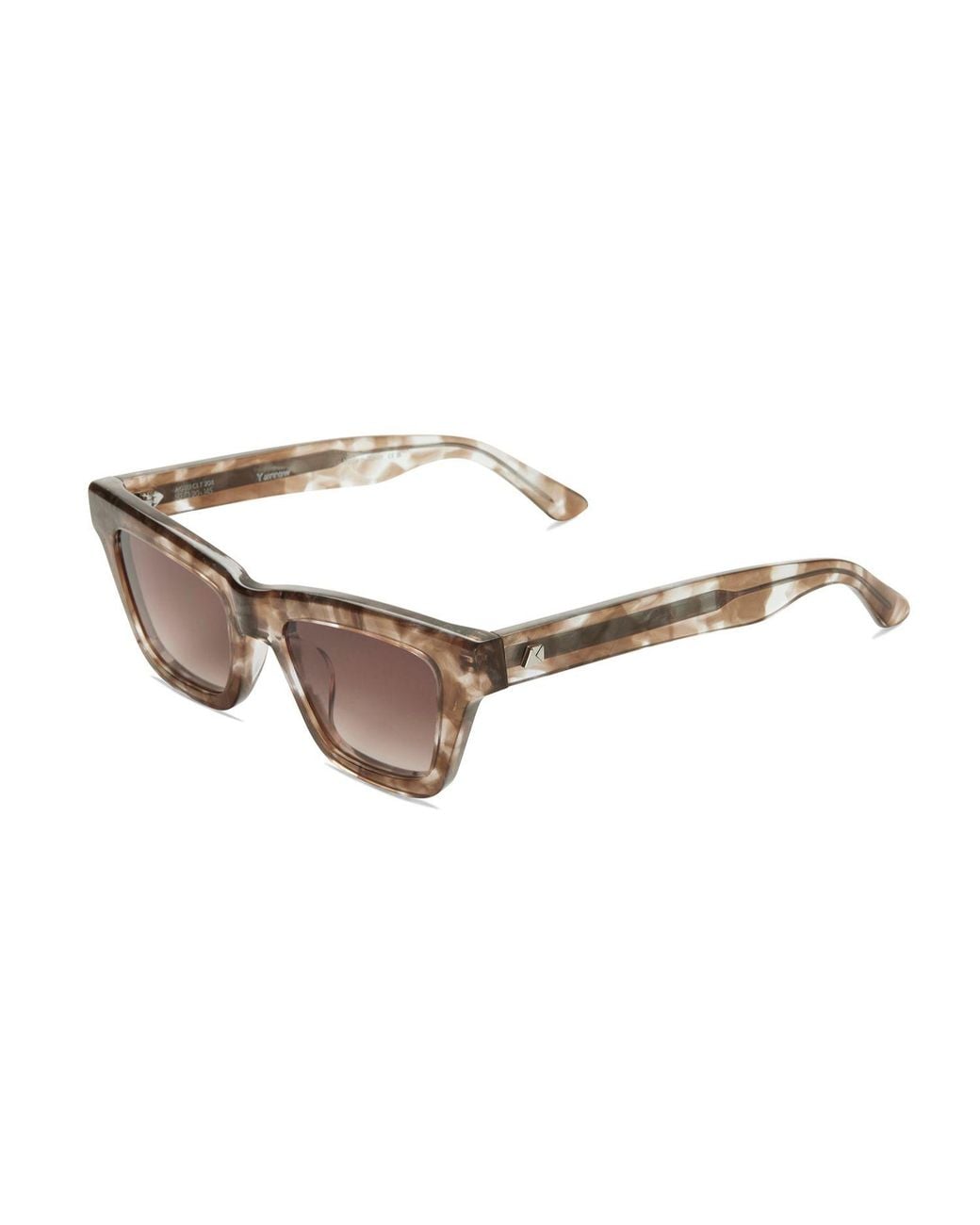 The Avantguard Brown Neutrals Yarrow Cloud Tort Wayfarer Sunglasses