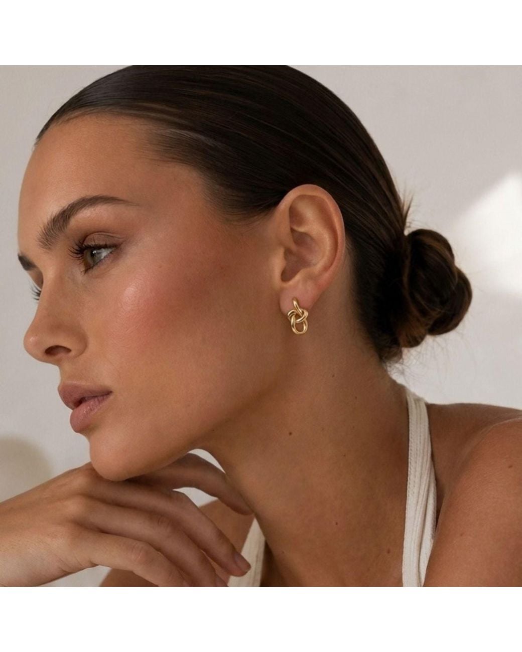 With Love Darling Metallic Entwined Earrings