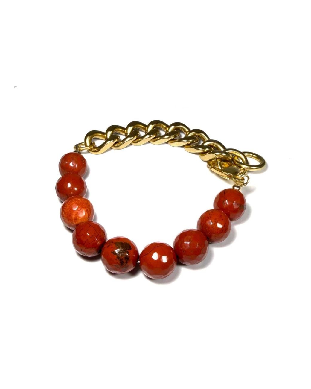 Rachel Nathan Metallic Remix: Facted Jasper Bracelet