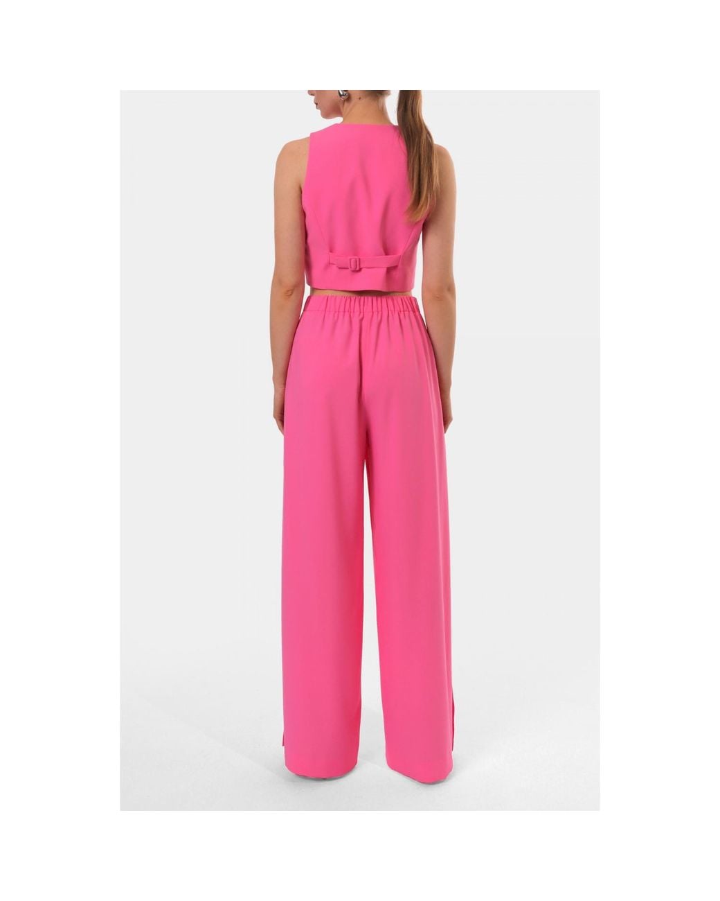 AGGI by HALEWSKI Pink Sylvia Barbie Suit Vest