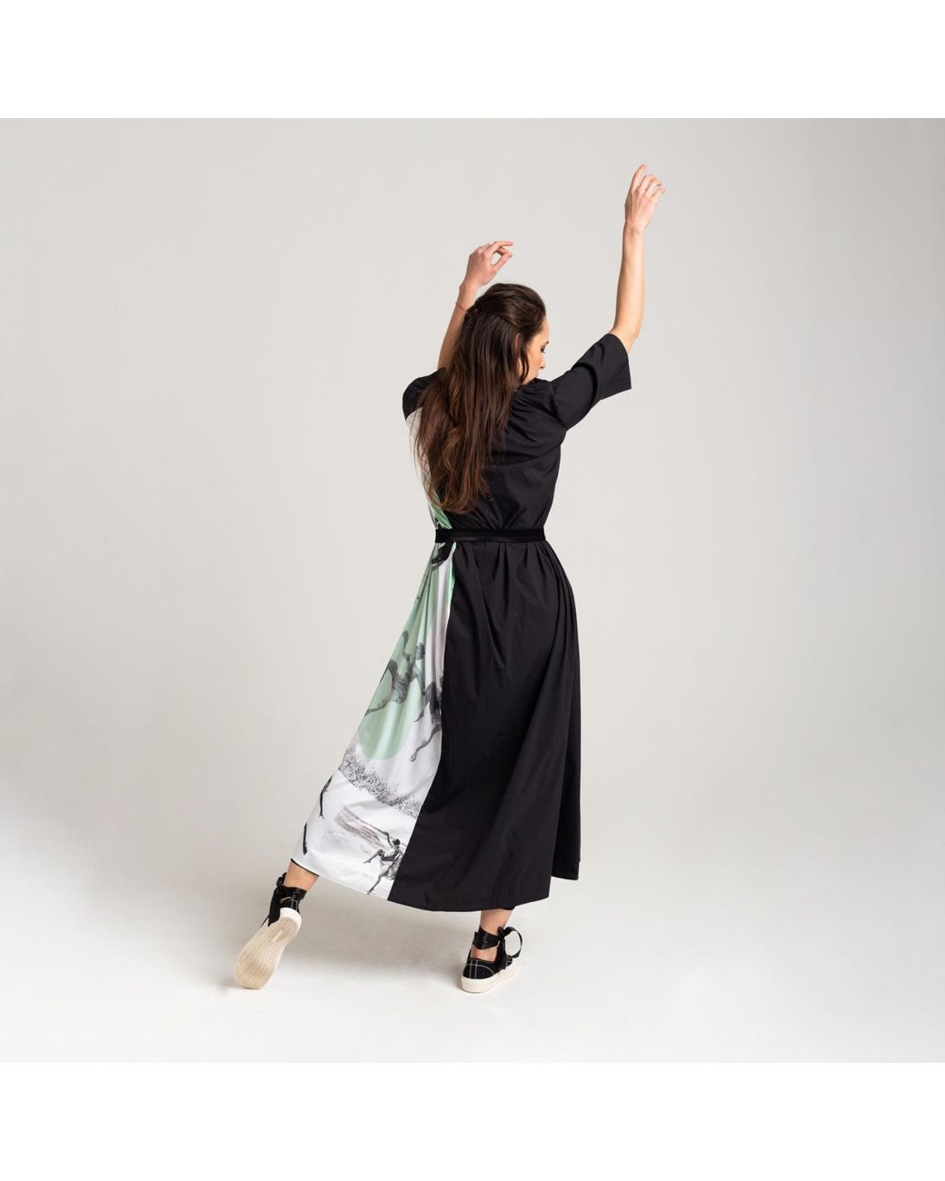 ARTISTA Black Flow Dress