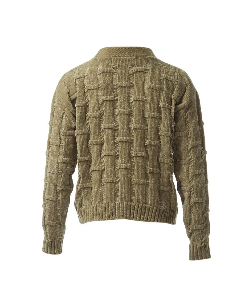 Fully Fashioning Green Avocado Lennox Ottoman Knit Cardigan