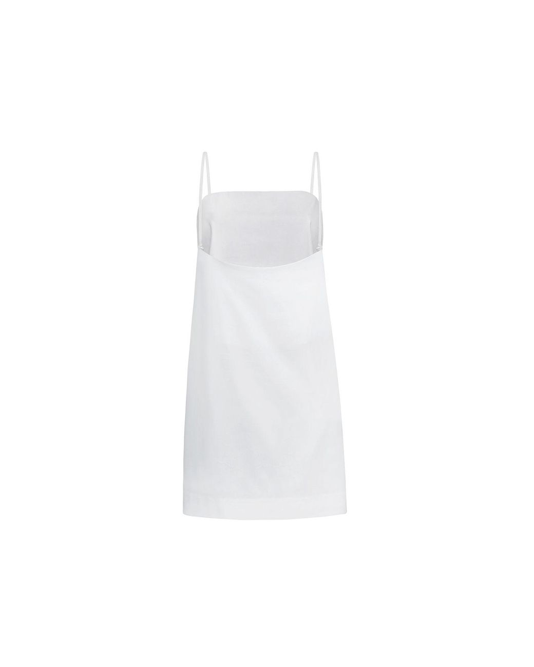 Audrey Vallens White Poplin Mini Dress