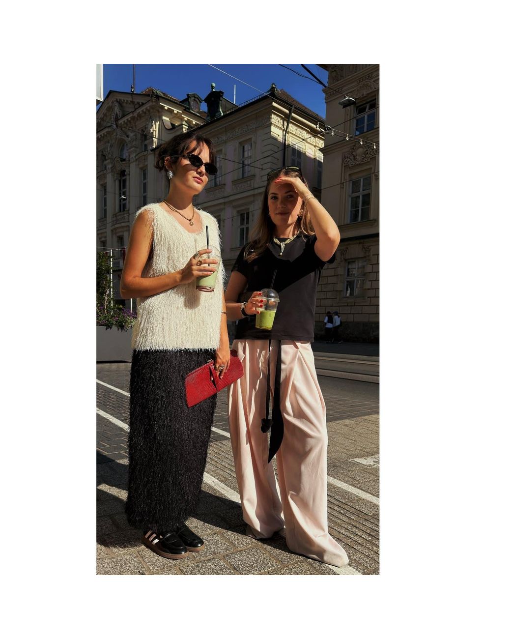 Julia Allert Pink Fashion Forward Wide-Leg Pants & Contrast Belt