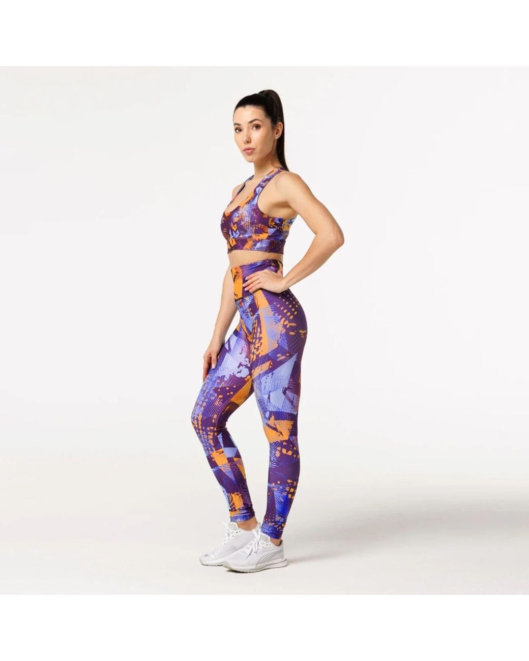 Aloha From Deer Purple Game On Highwaist Leggings