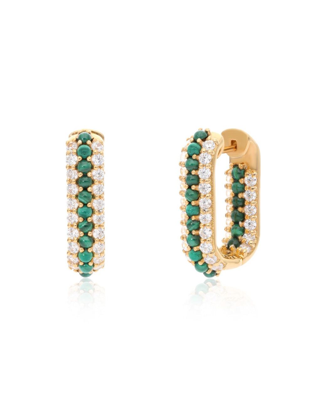 Preeti Sandhu Metallic Summer Sparkle U-Shaped Vermeil Hoops