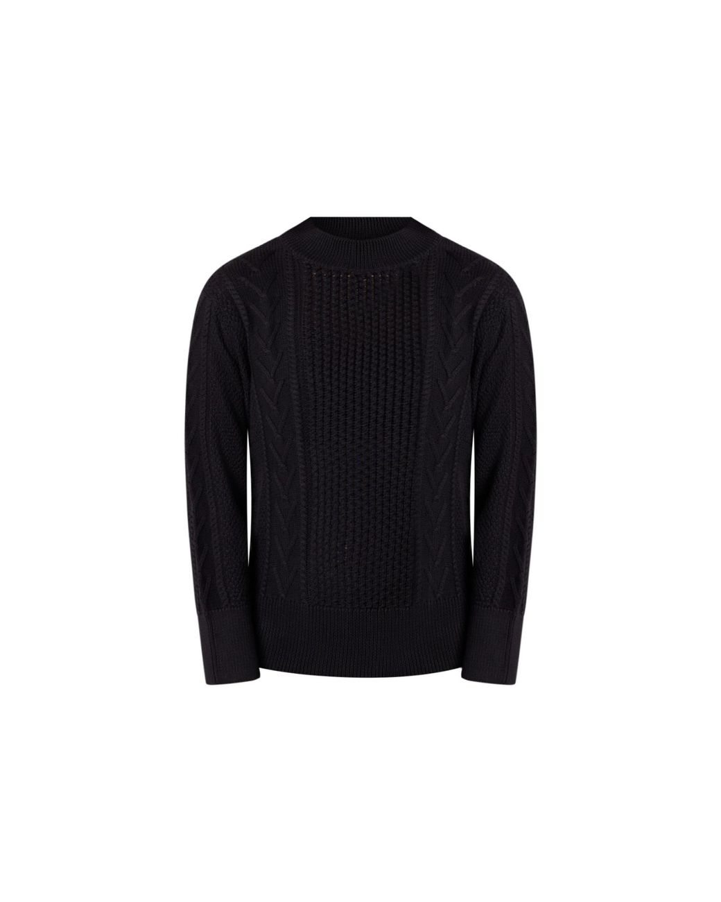 Known Supply Black Lightweight Mockneck Sweater