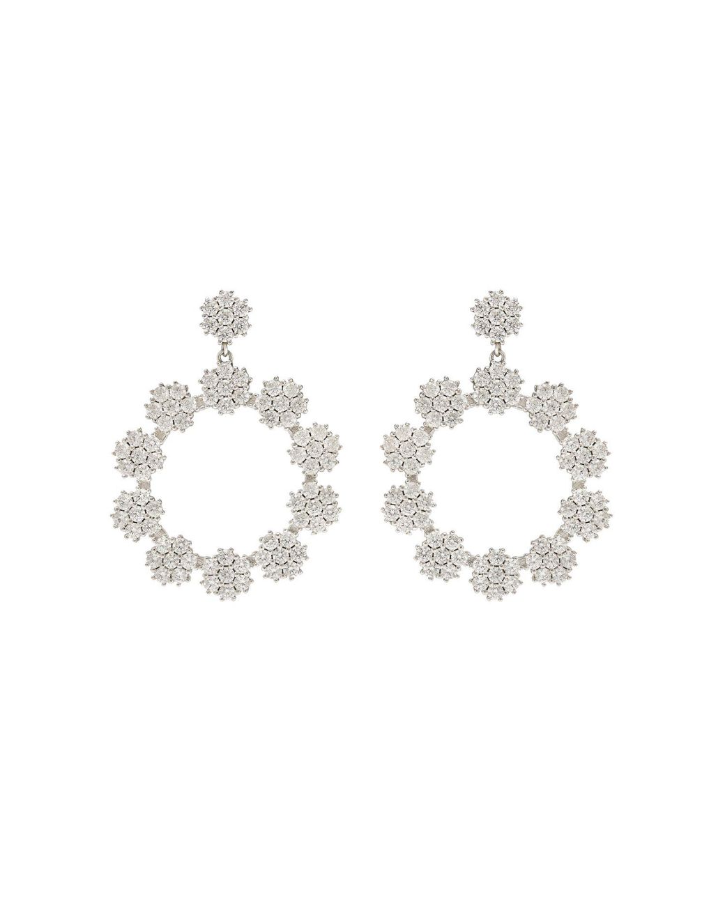 Pianella's Metallic Nola Zirkonia Flower Earrings