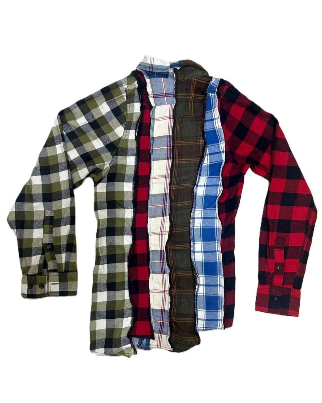 Zasta Studio Blue Deconstructed Flannel Shirt for men