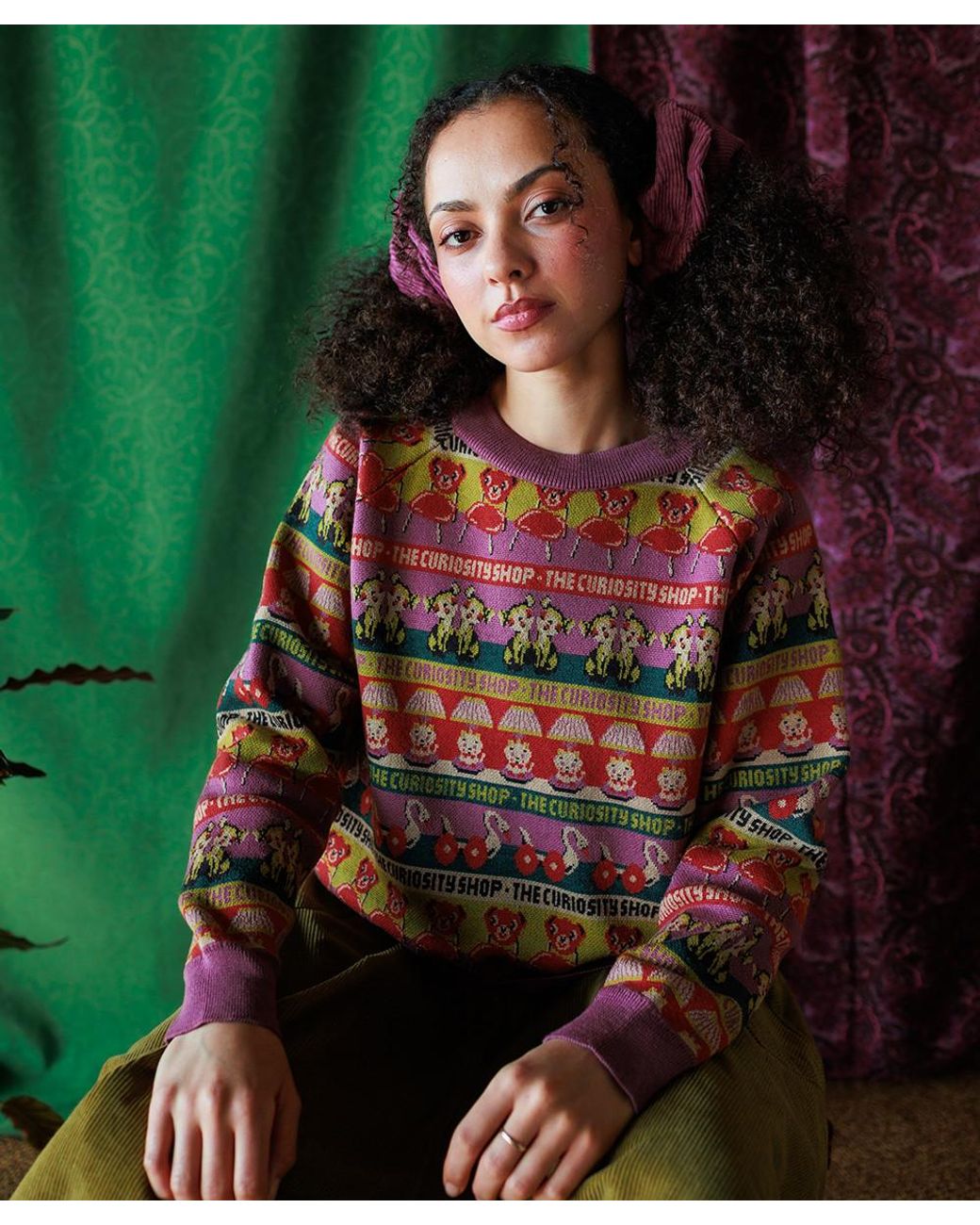 Mabli Red Curiosities Pullover