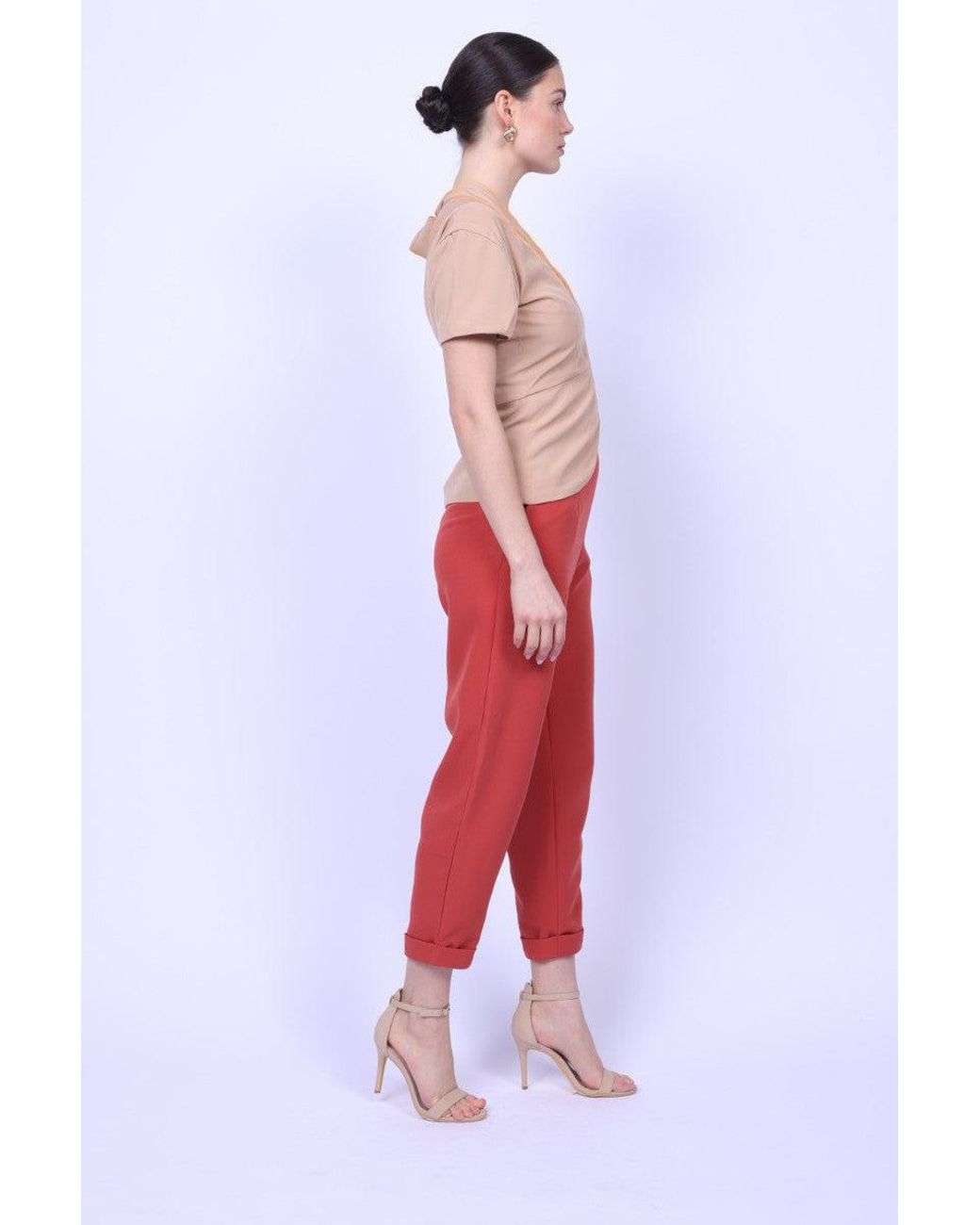 Mary Dickow Brown Mathilde Top-Rosy Latte