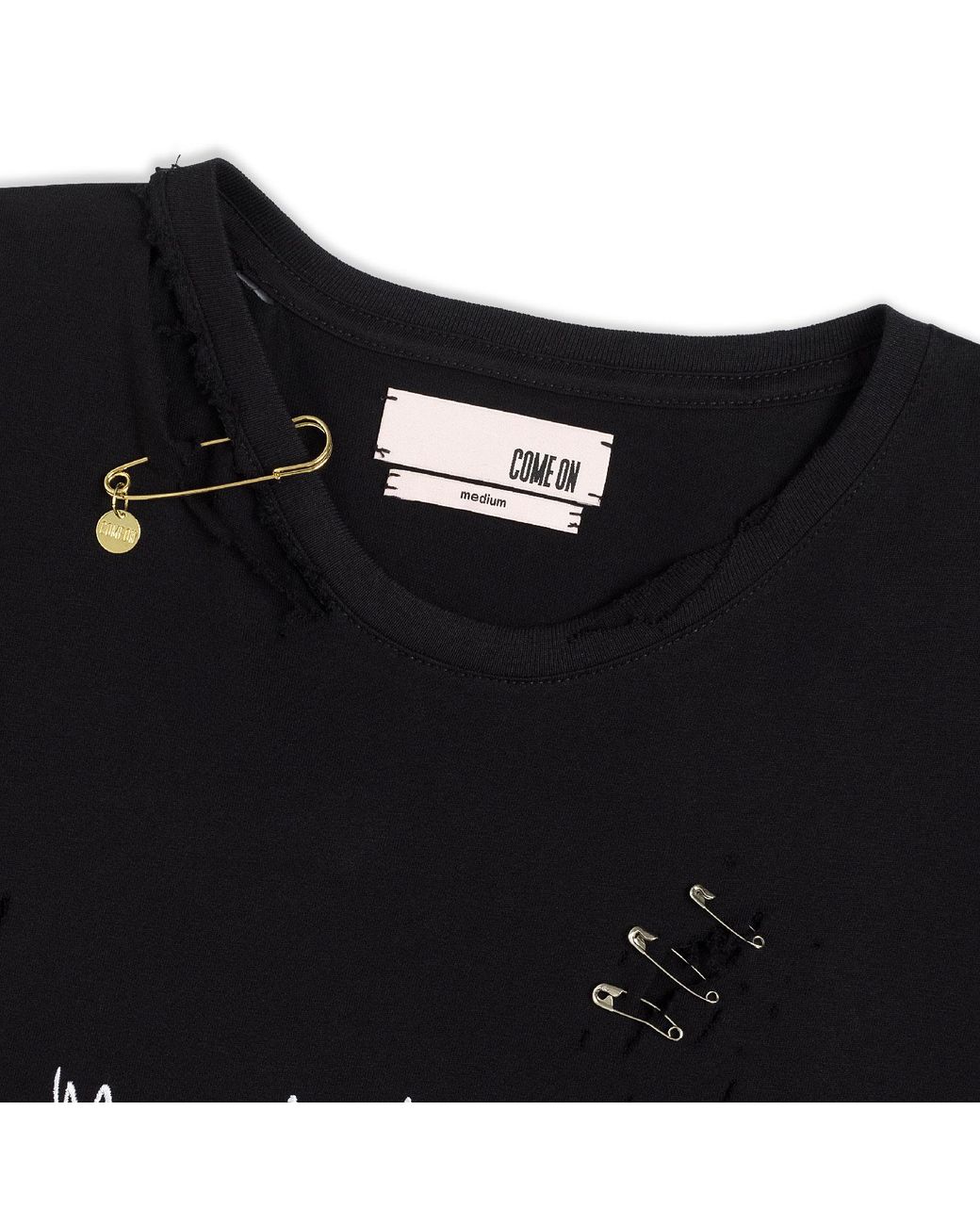 Come on Black April Skies Organic Cotton T-Shirt for men
