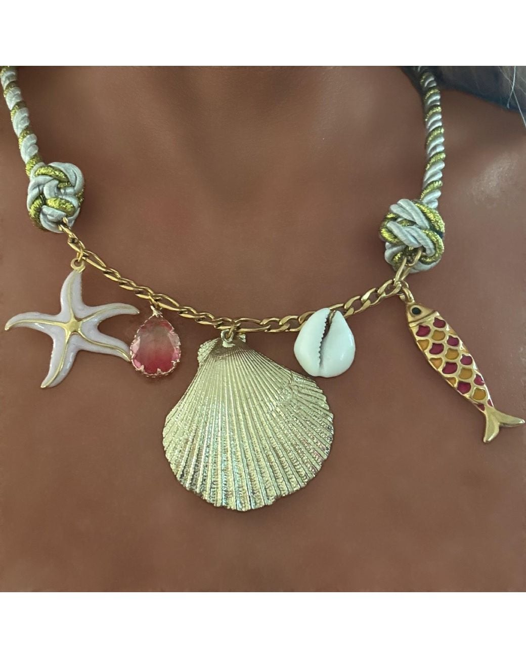 Milchee Metallic Isla Necklace