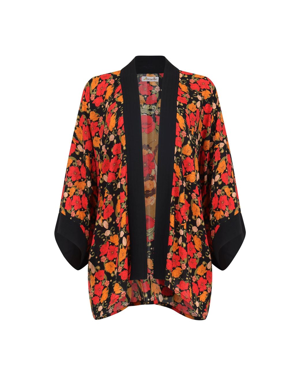 Henelle Red Night Bloom Jacket