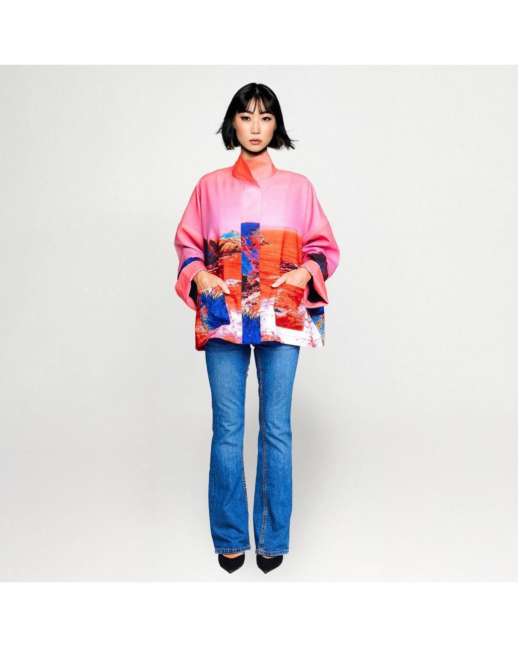 Maxjenny Red Square Boxy Jacket