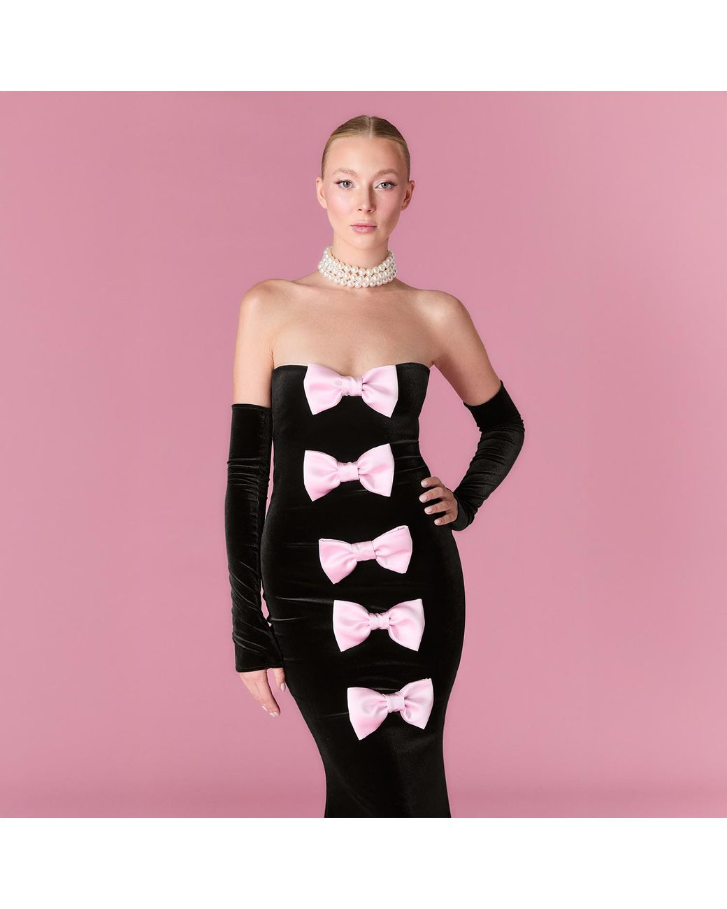 Nur Karaata Black Delphine Gown