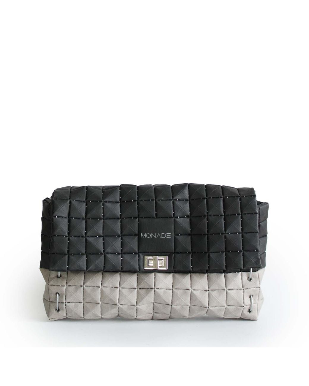 Monade Black Clutch Bag Duo & Stone