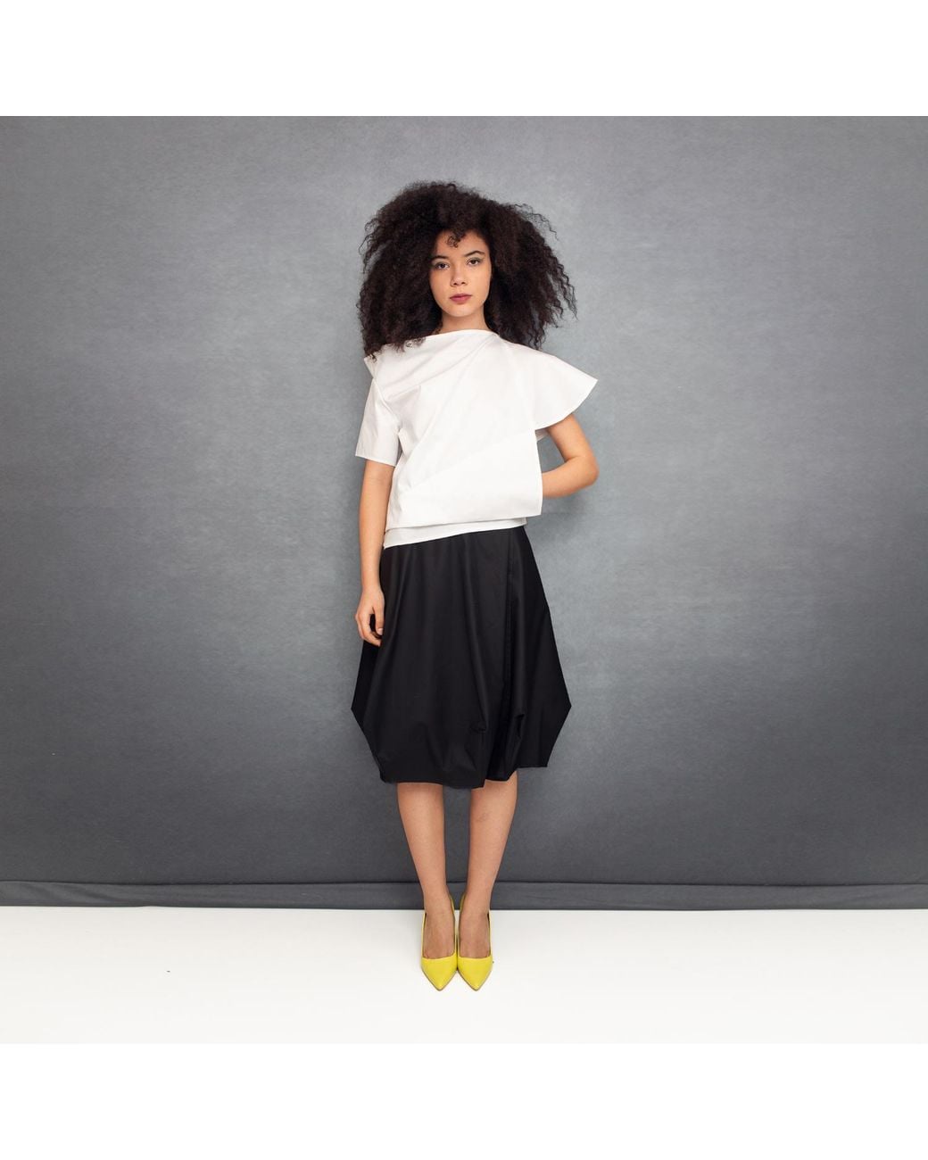 Bianca Popp Black Wrapped Skirt