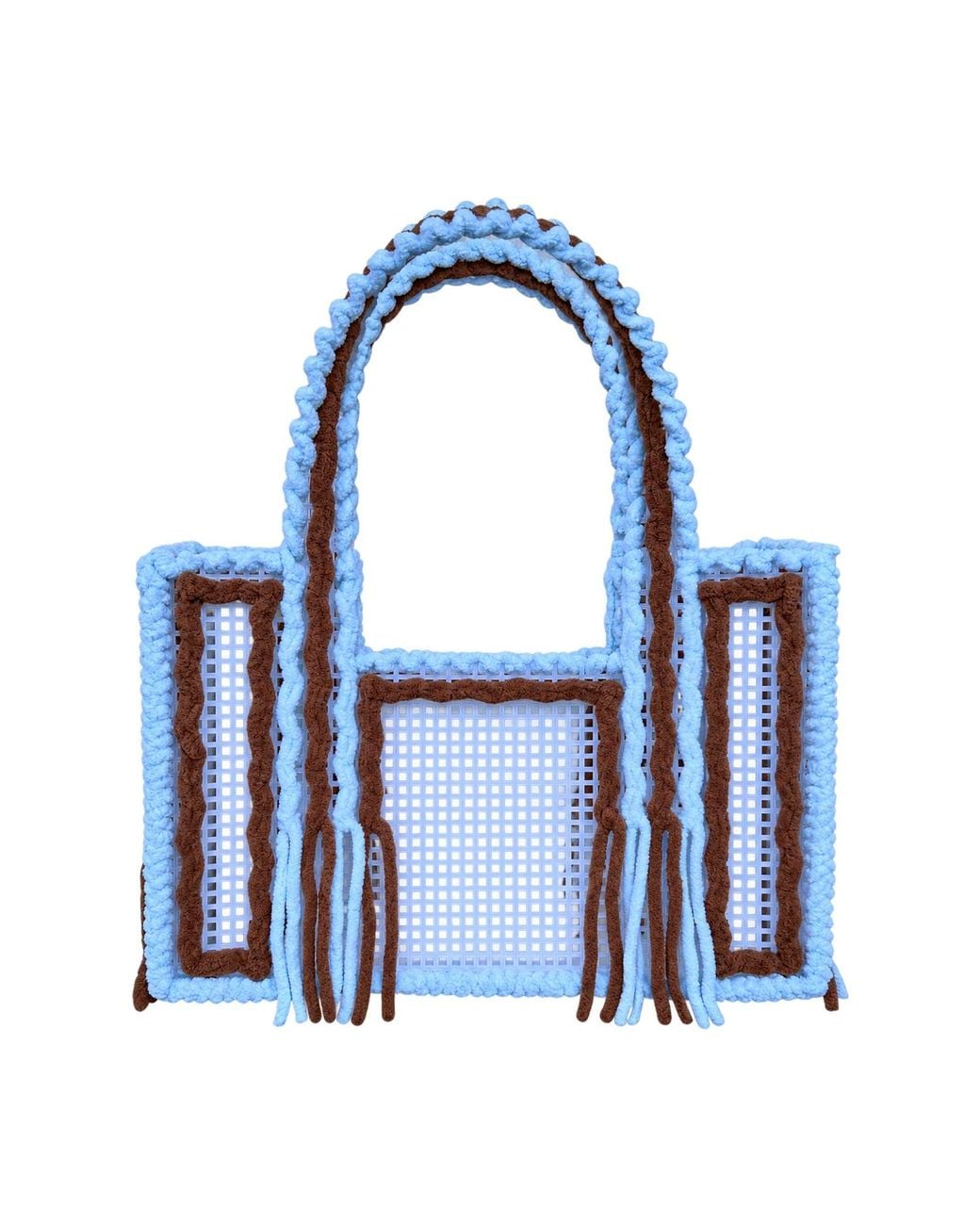 Growny Cocoa Crochet Mesh Tote in Blue | Lyst