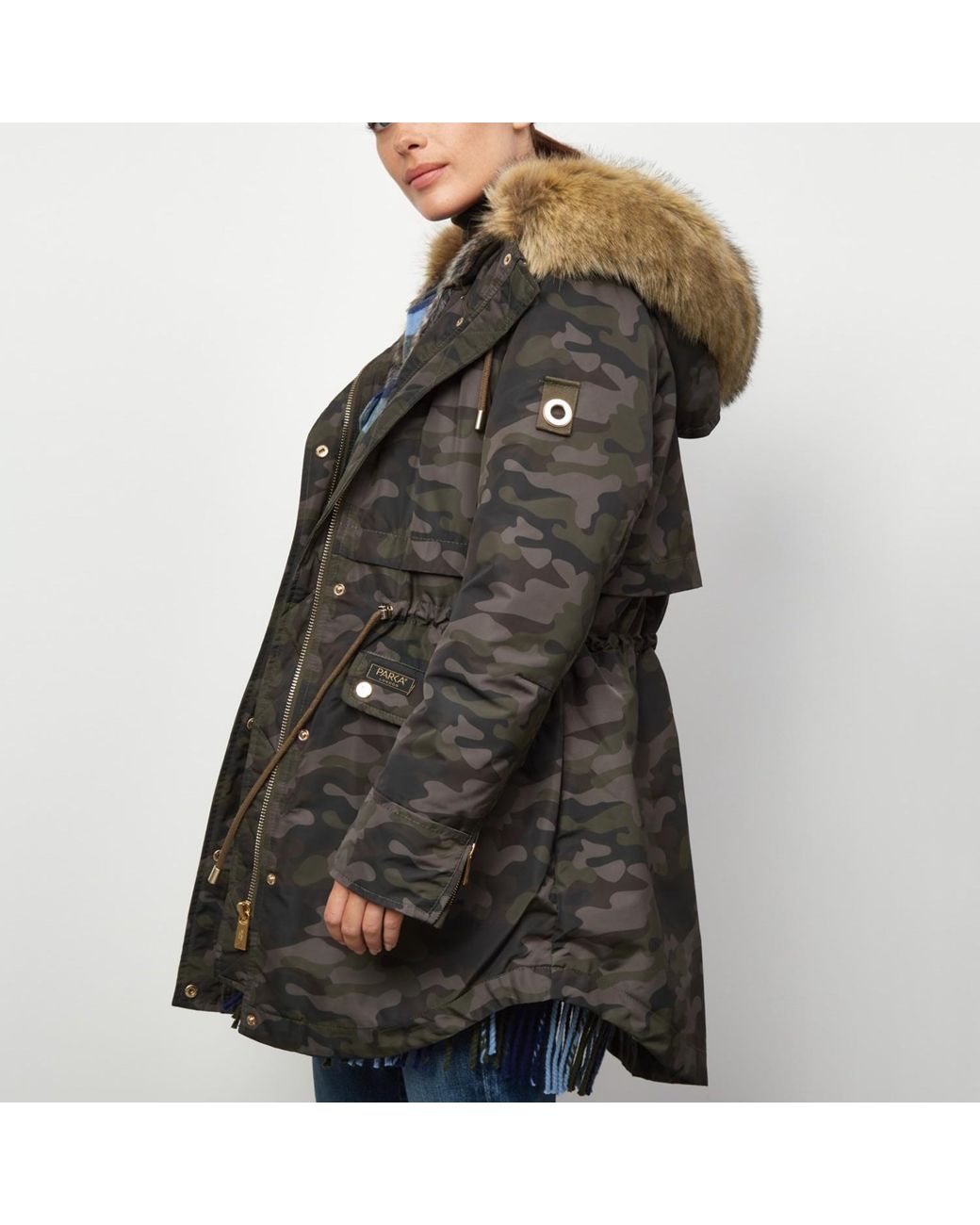 Women's Long-Length Faux Fur Parka, Caversham 2-in-1