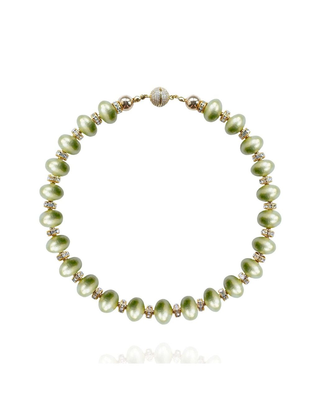Saule Label Metallic Mika Necklace