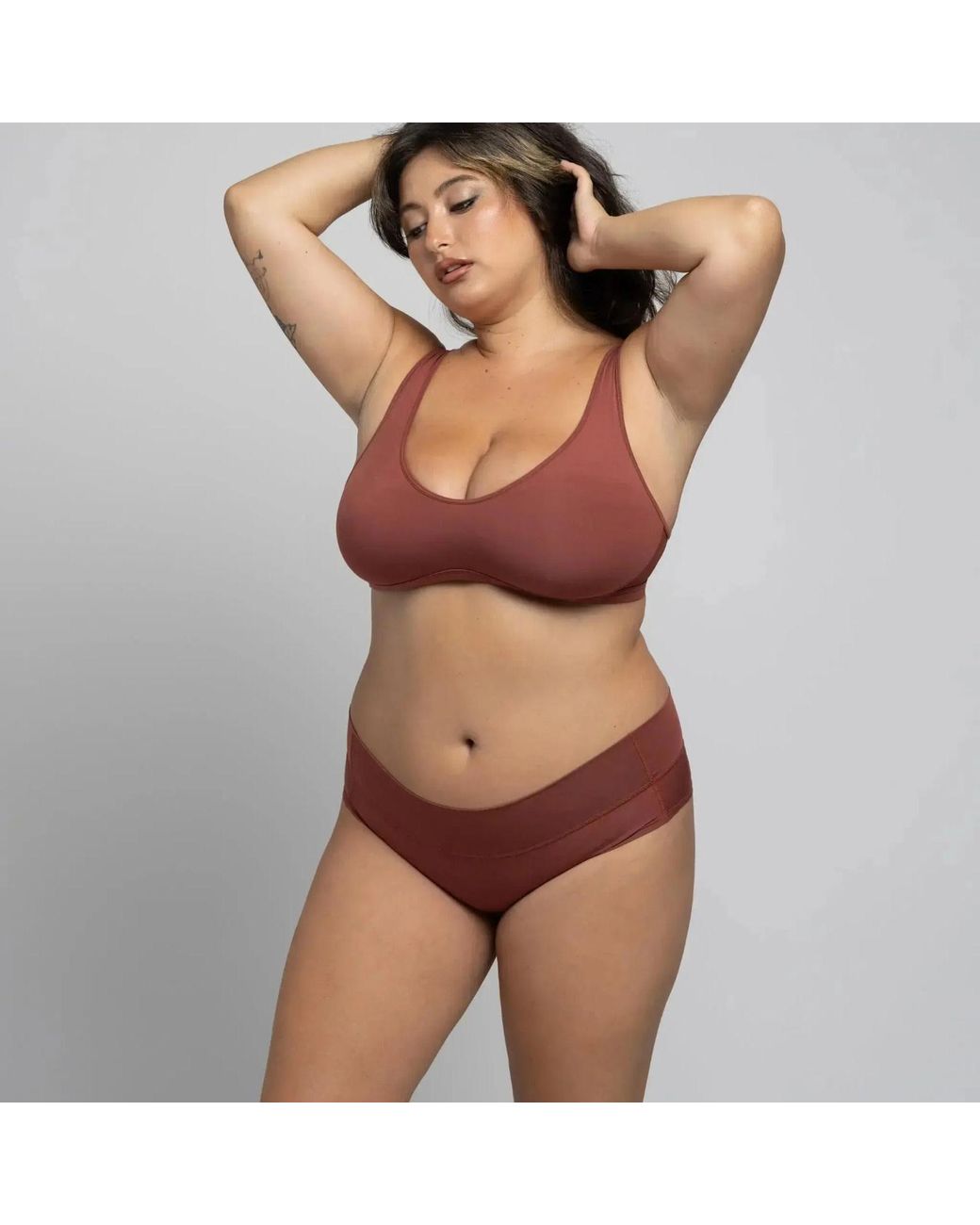 MONIQUE MORIN LINGERIE Red Core Low Rise Hipster Sugar