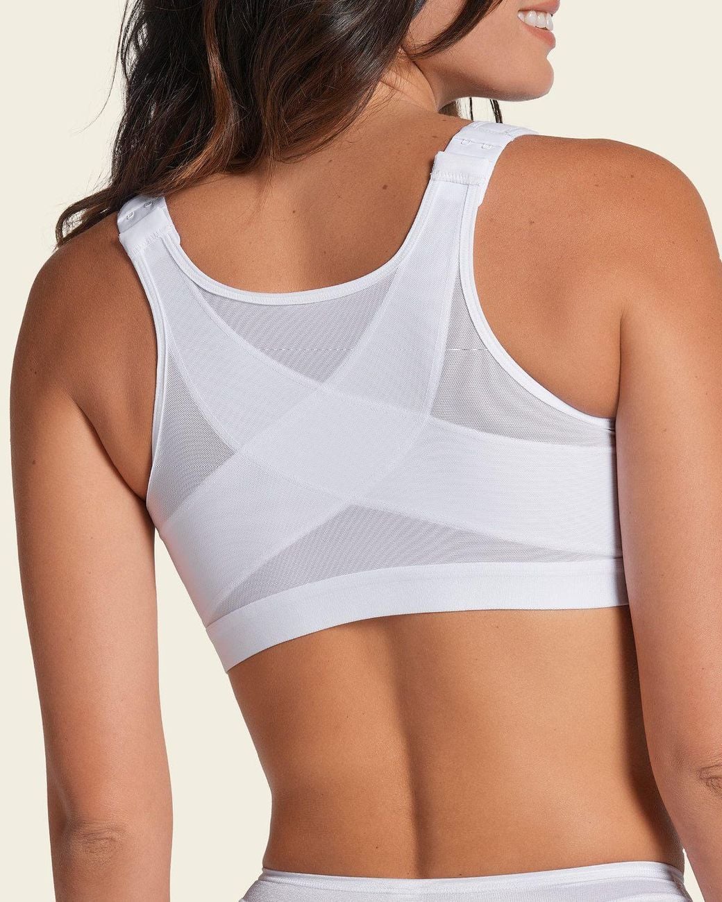 Leonisa Blue Unlined Wireless Posture Corrector Bra
