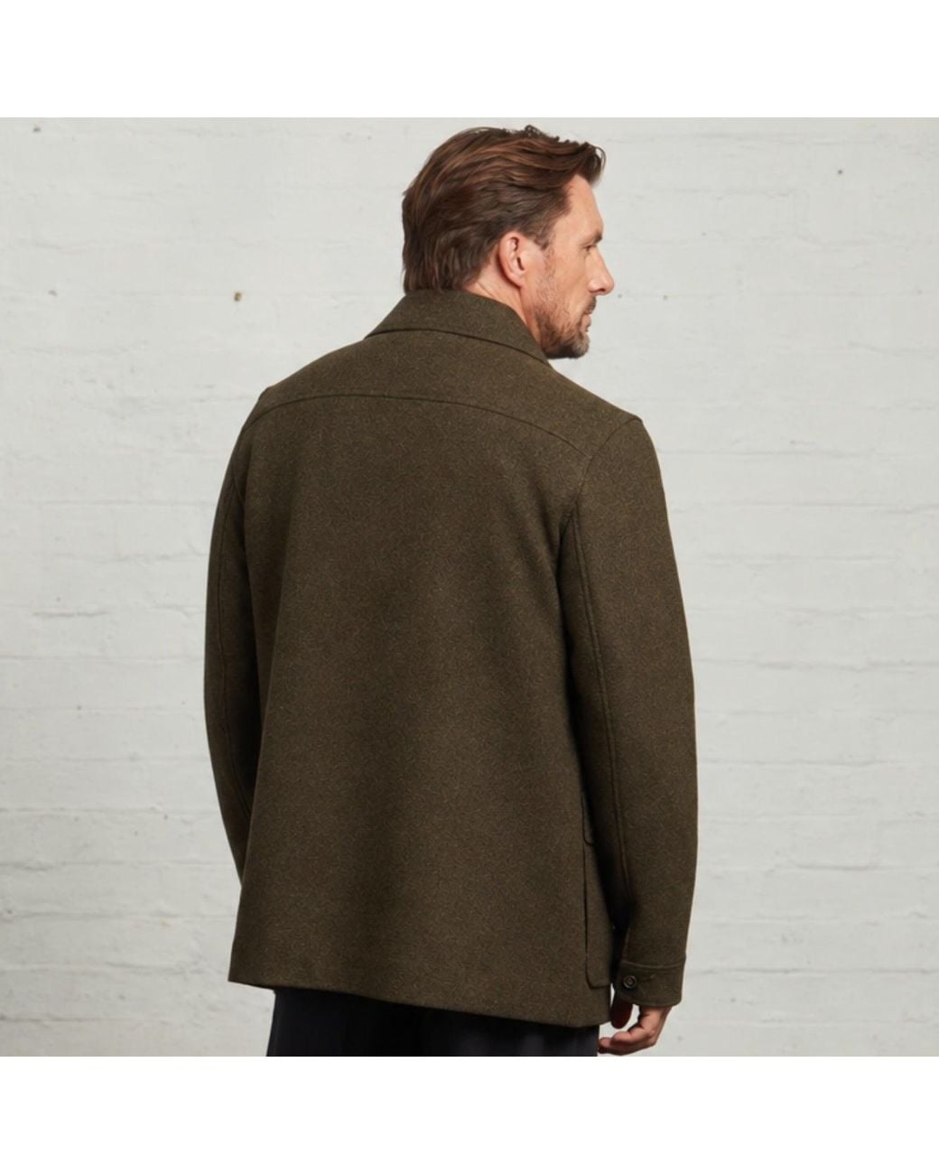 Guards London Green Kyle Wool Tweed Heritage Carcoat for men