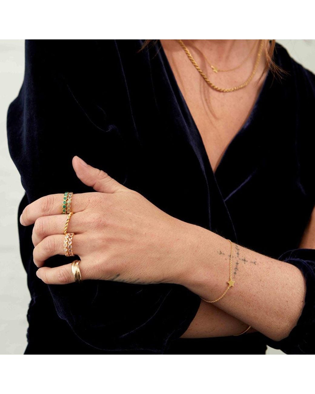 Auree Jewellery Multicolor Ortigia Amethyst Gold Vermeil Ring