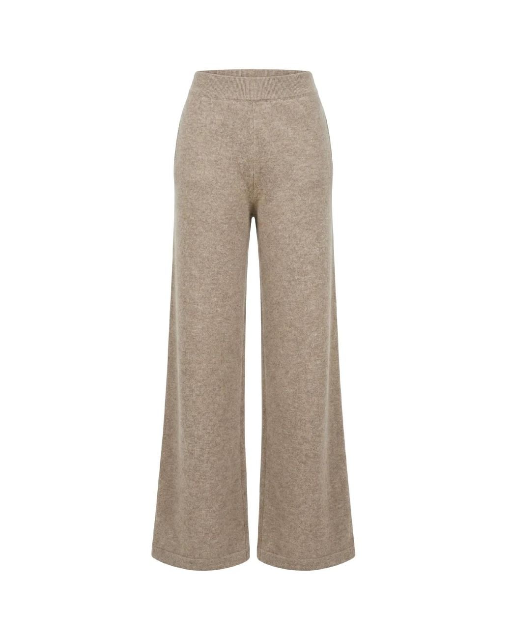 Anna Gatto Gray Neutrals Cashmere Pants