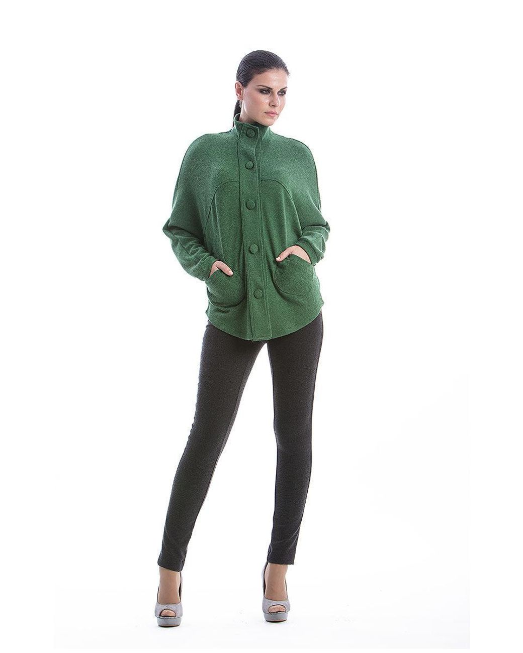 Conquista Green Raglan Sleeve Jacket
