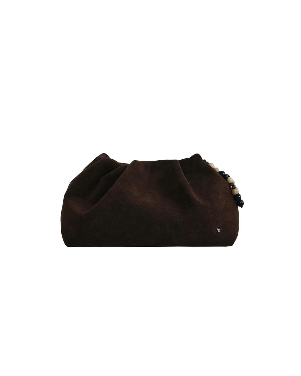 Sd Collection Black Cove Ruched Clutch