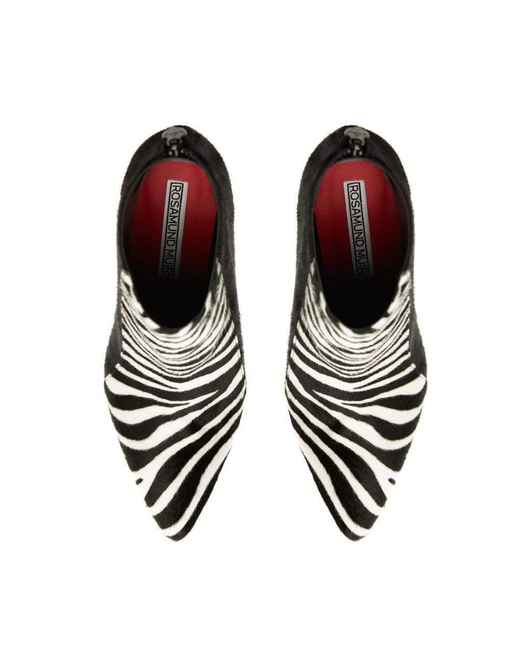 Rosamund Muir London Black Pietra & Zebra Print Calf Hair Boots