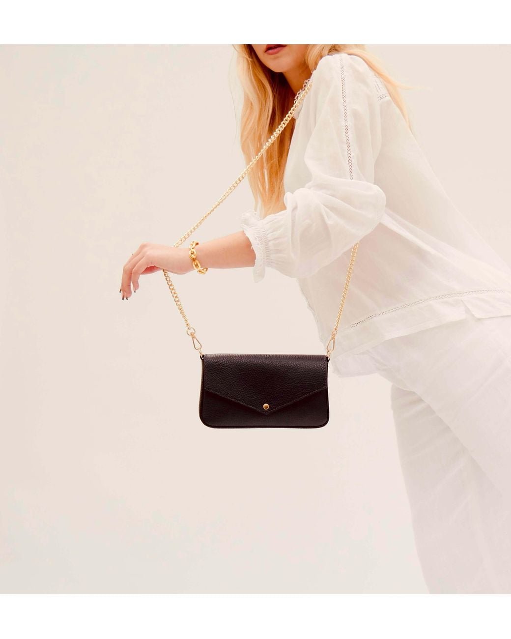 Apatchy London Blue The Munro Leather Shoulder Bag