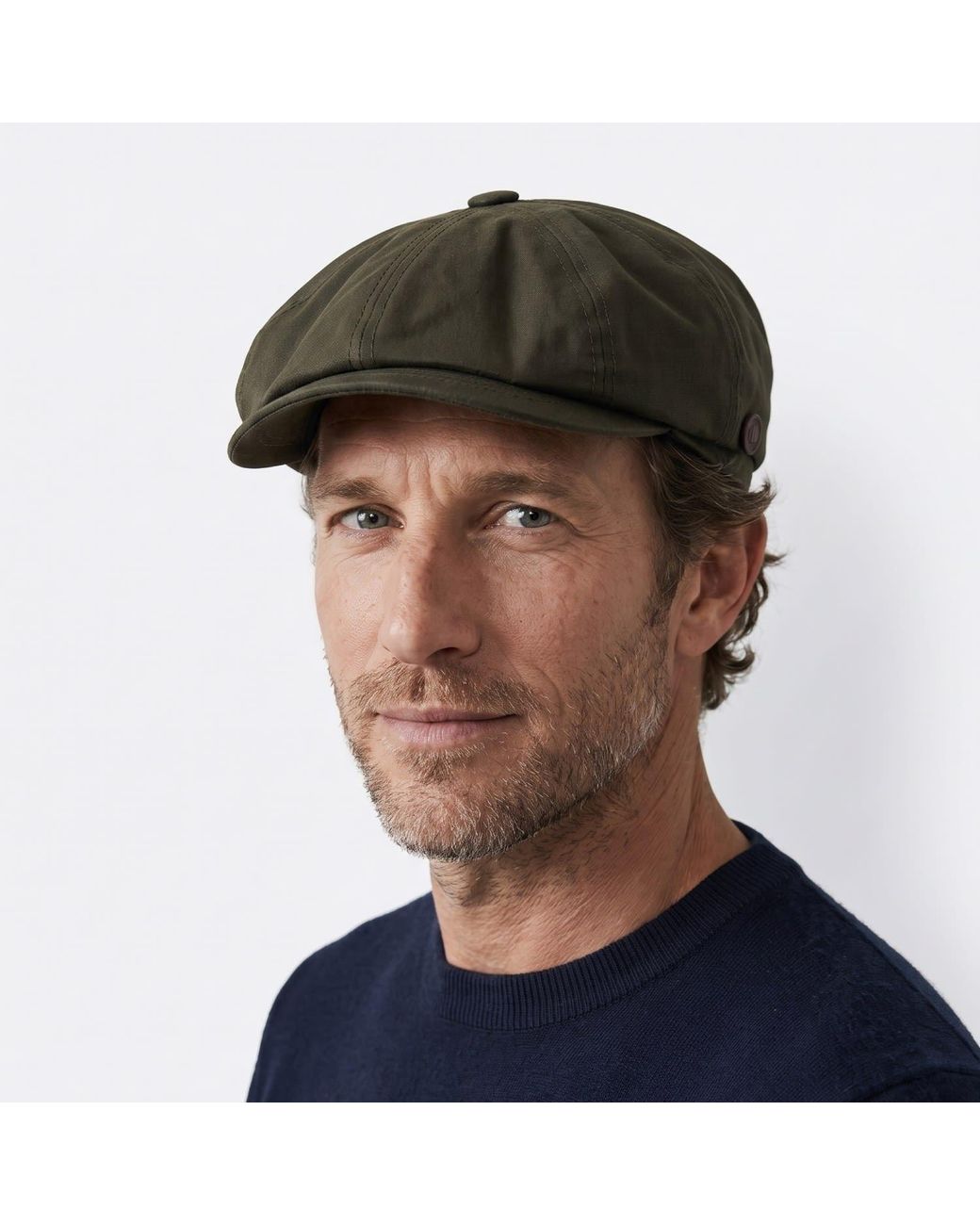 Dasmarca Hats Green Josh Italian Waterproof Newsboy Bakerboy Cap for men