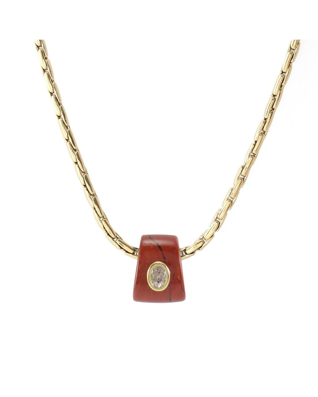 Hye Jane Jewelry Metallic Bowie Jasper Necklace