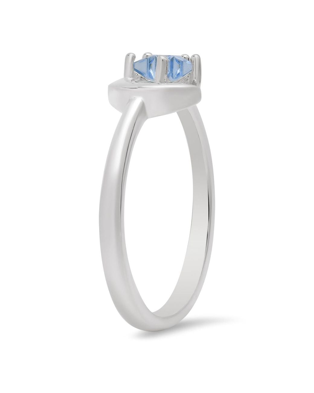 Kylie Harper Blue Petite Celestial Star & Moon Ring