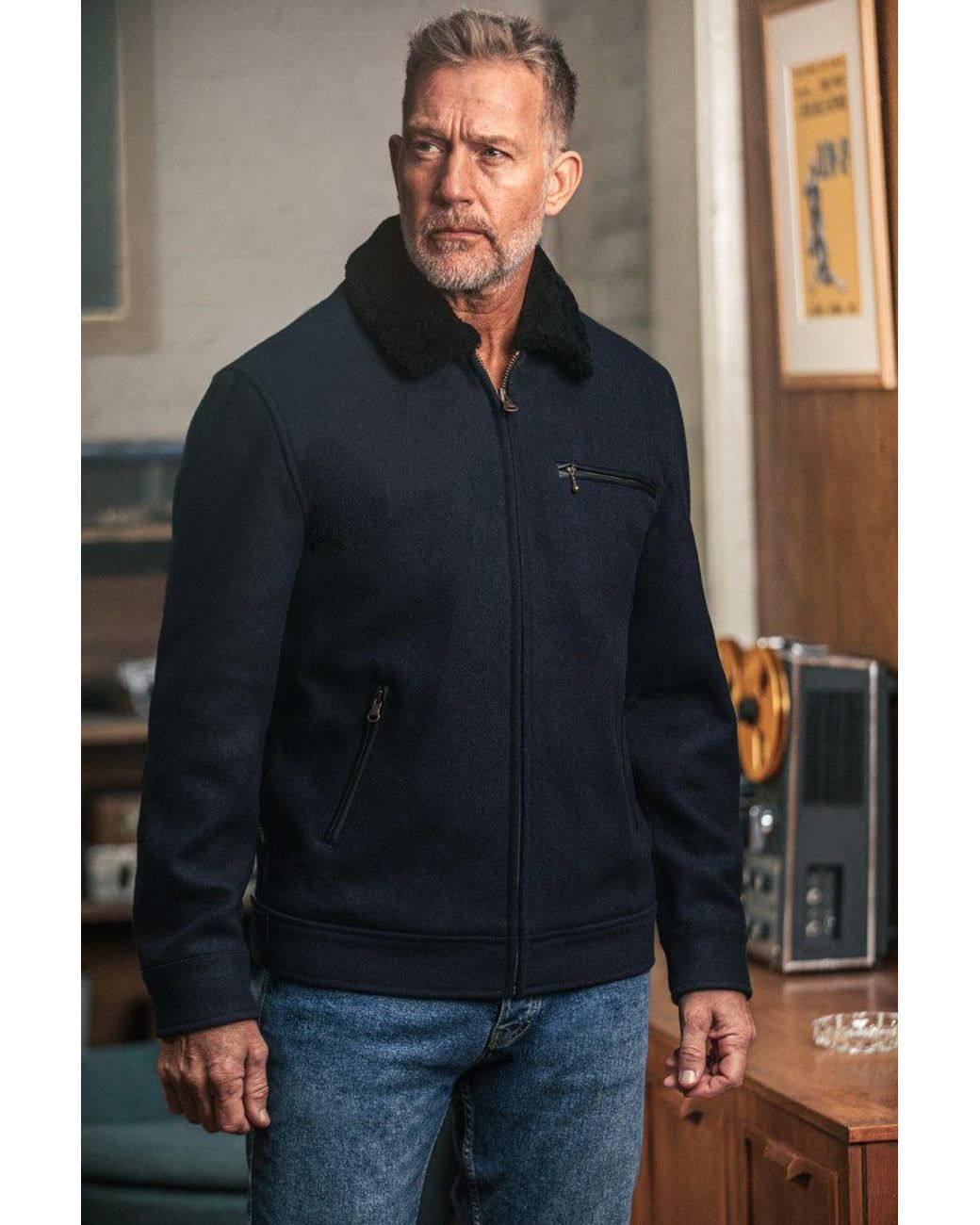 &SONS Trading Co Blue Boston Jacket for men