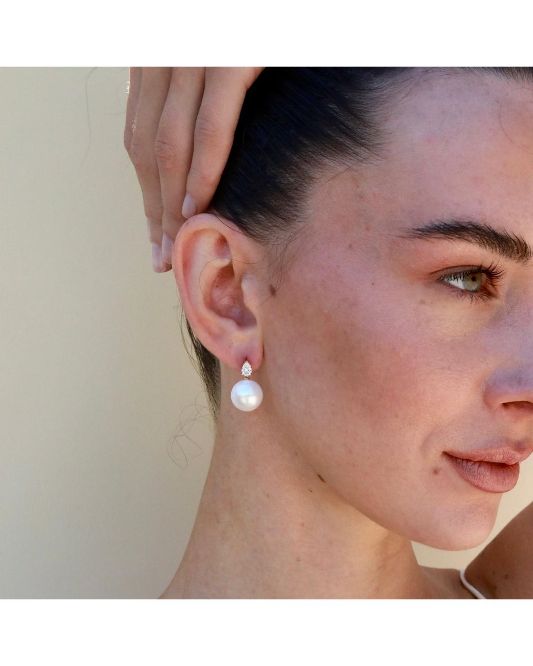 Kai Fine Jewelry Multicolor Solid Lab Grown Diamond & Round Pearl Venus Tears Convertible Drop Earrings