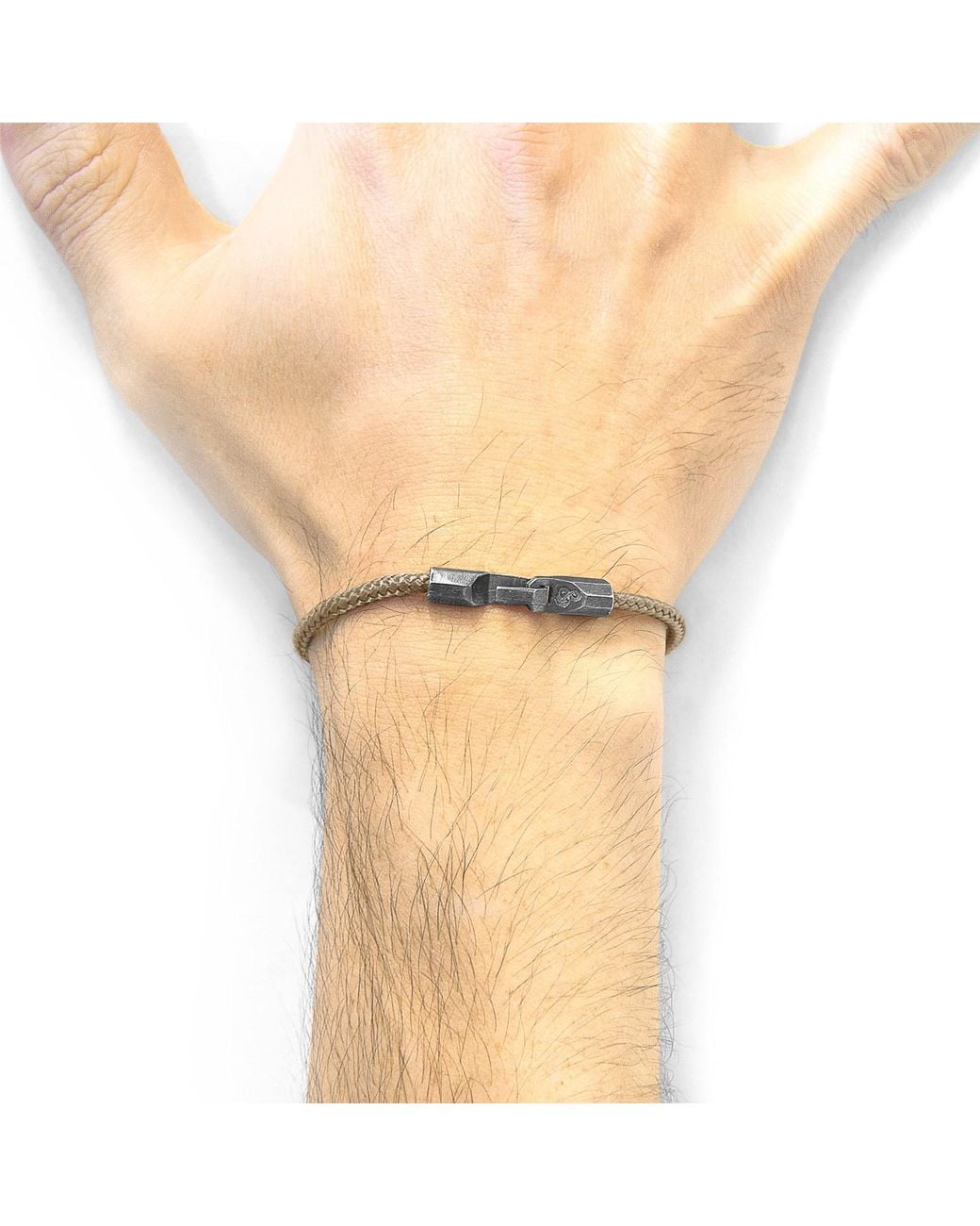 Anchor and Crew Metallic Sand Talbot & Rope Bracelet for men