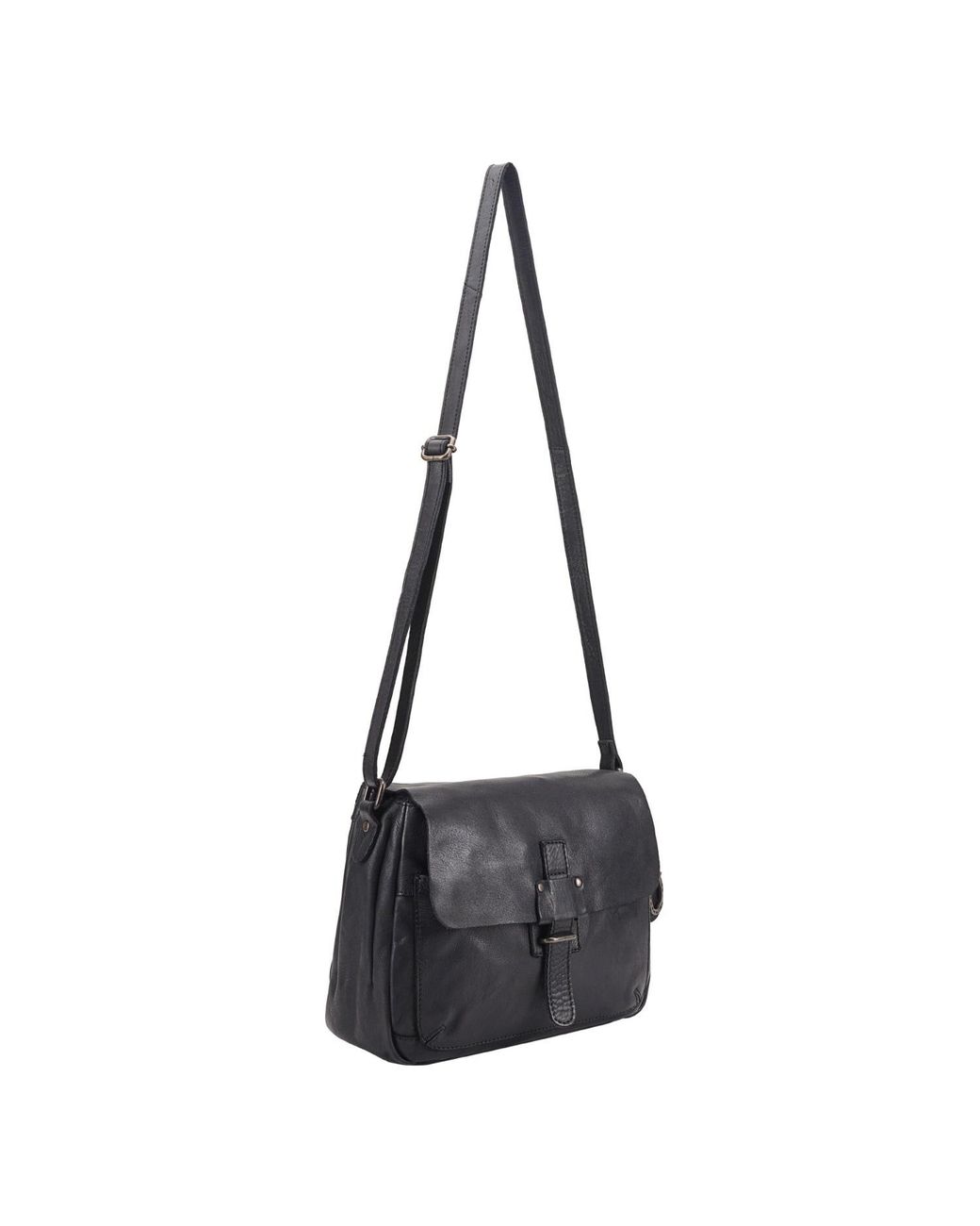 Lloyd Baker Gray Georgia Leather Crossbody Bag