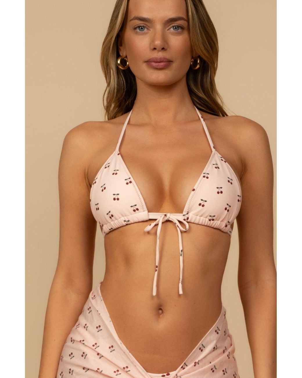 Montce Pink Cherries Emma Bikini Top