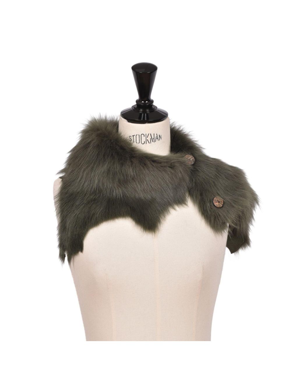 Owen Barry Green Sheepskin Shrug Scarf Ailsa Wrap