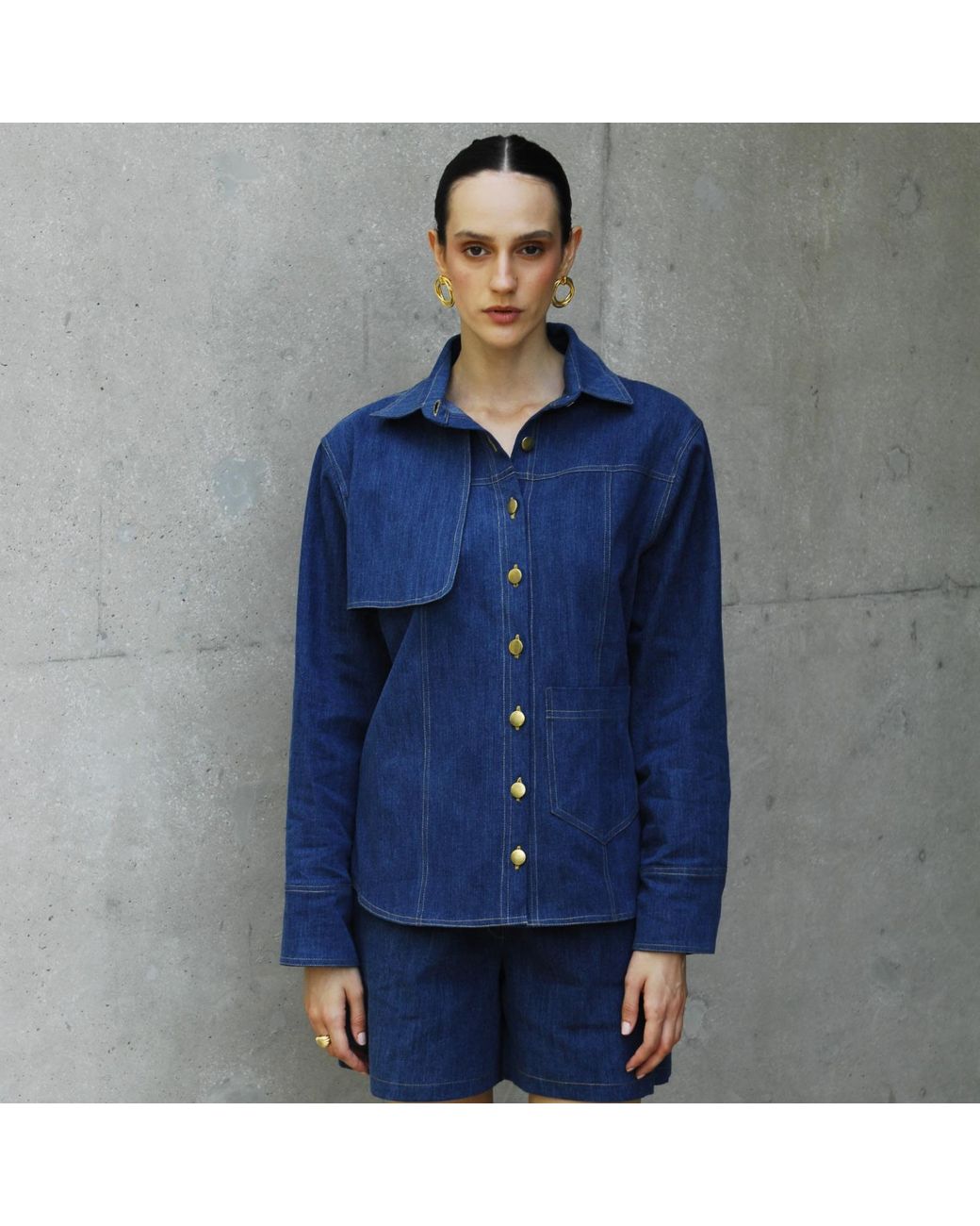 Michela Blue Alma Denim Shirt