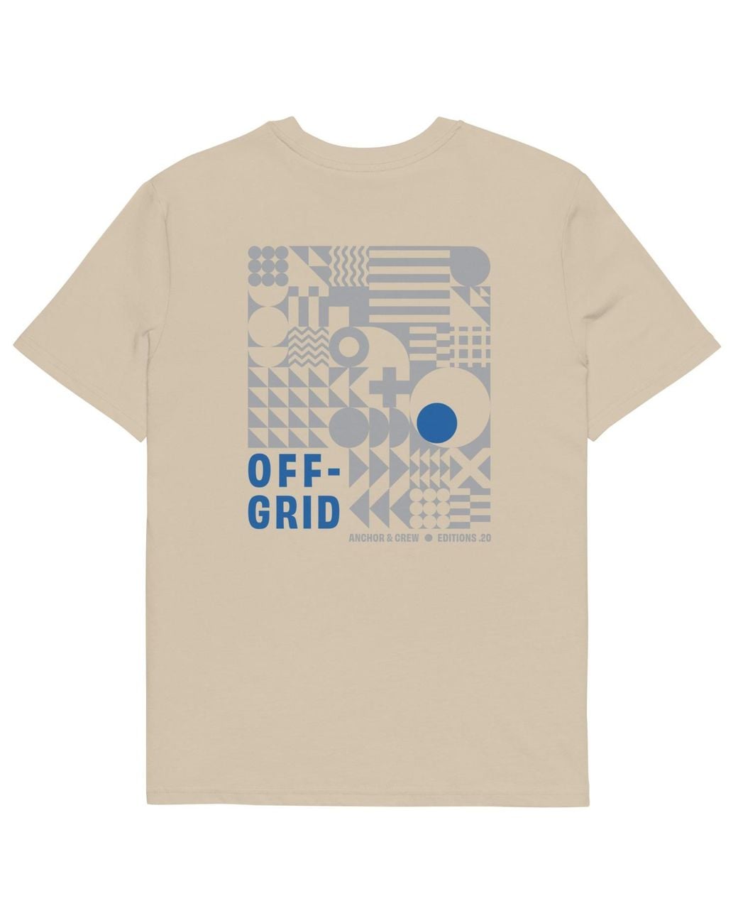 Anchor and Crew Natural Neutrals Desert Dust Twenty Off-Grid Editions Organic Cotton T-Shirt