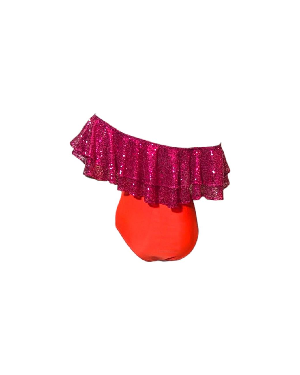 Julia Clancey Red Rara Raspberry Tigre Sequin Swim Suit