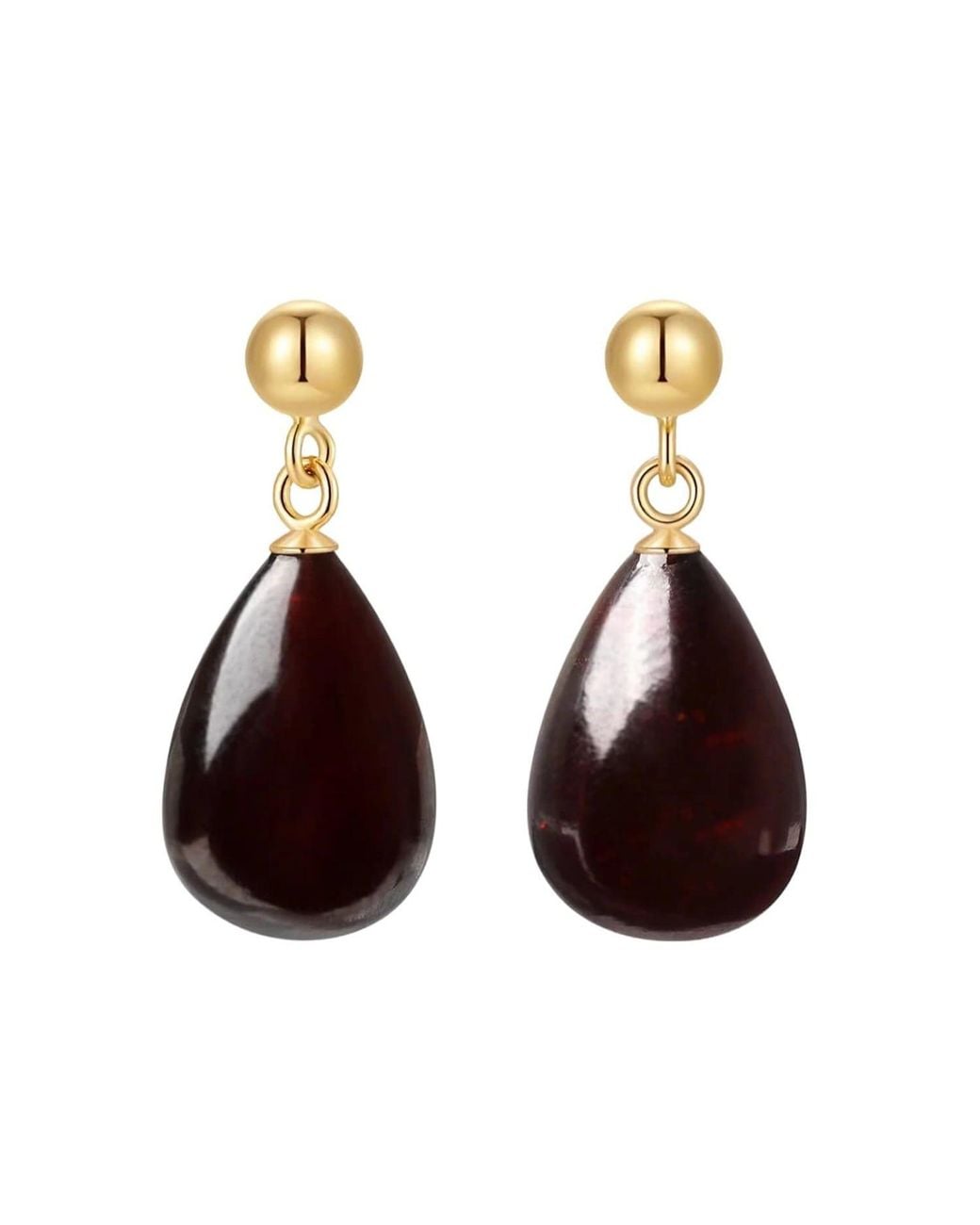 Katy Faye Multicolor January Garnet Earrings