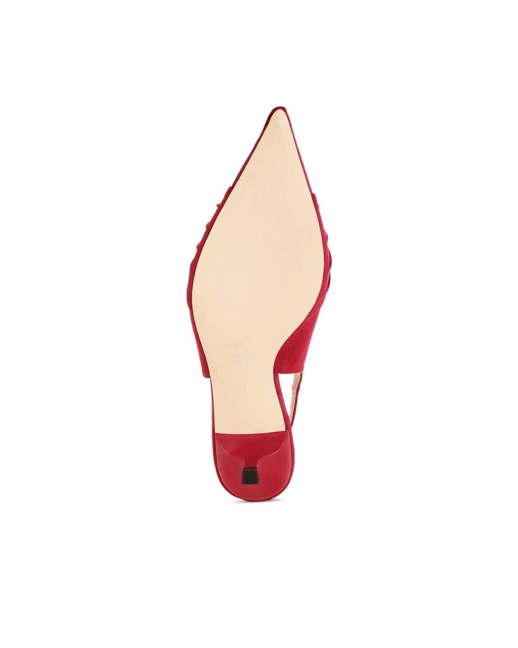 Rag & Co Pink Salvia Ruched Pointed Toe Slingback Heels