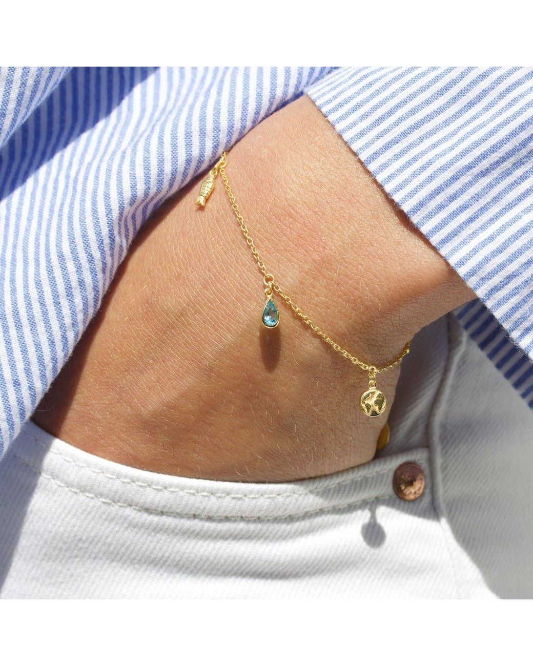 With Love Darling Metallic Planet Bracelet